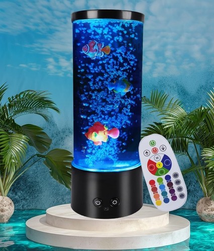Fish Lamp Bubble Gift for Kids Men Women Home