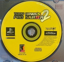 Tony Hawk's Pro Skater 2 (Sony PlayStation 1, 2000) Black Label Tested Disk Only