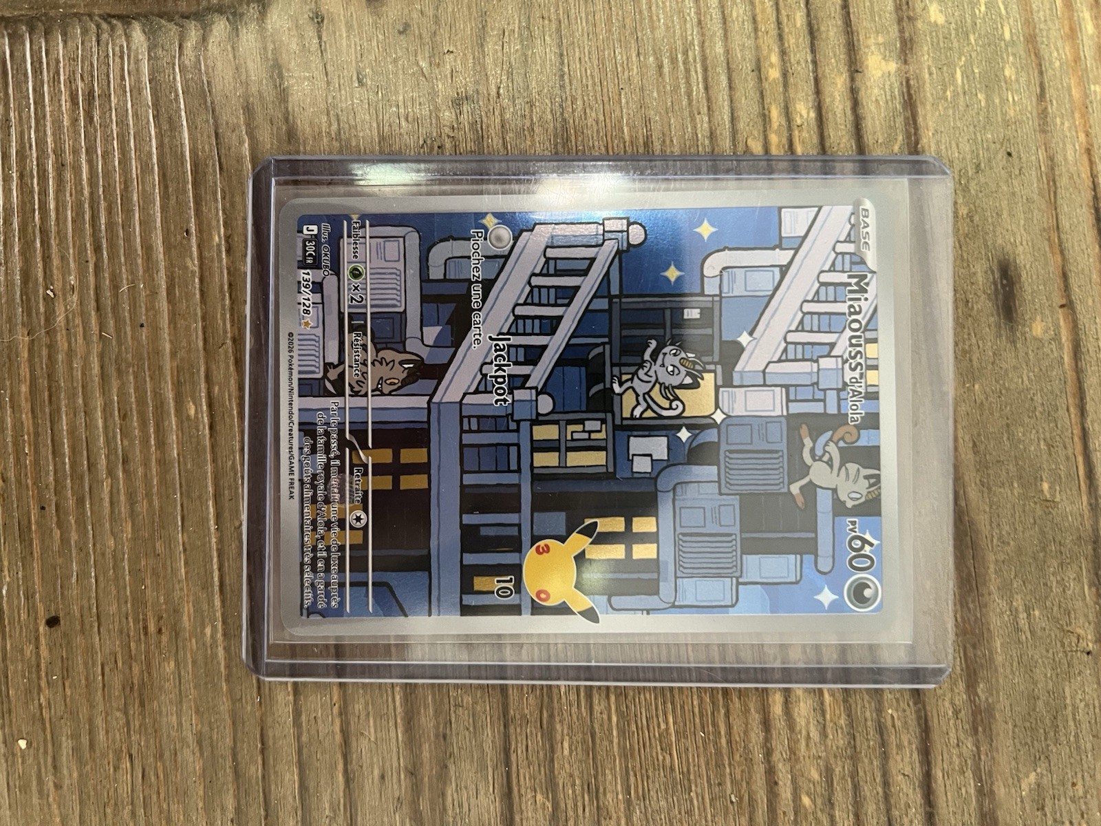 lot 2 Pokémon Carte Miaouss de Galar Holo Français