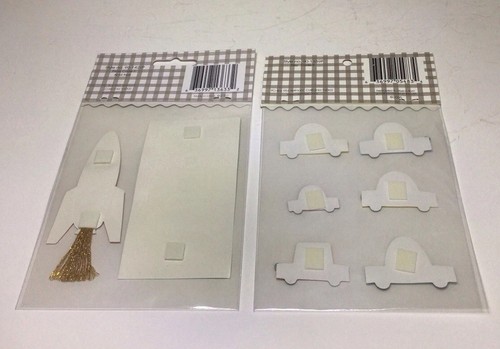 Boy Theme Scrapbook Stickers Embellishments Cowboy Cars And More Sealed 6 Packs - Picture 5 of 15