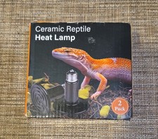 Box of 2 Ceramic Heat Emitter Reptile Heat Lamp Bulb No Light Emitting