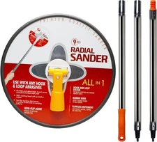 9" Hand Drywall Sander 48 Inch Extension Pole Sander - 9 Inch Radial Wall San...