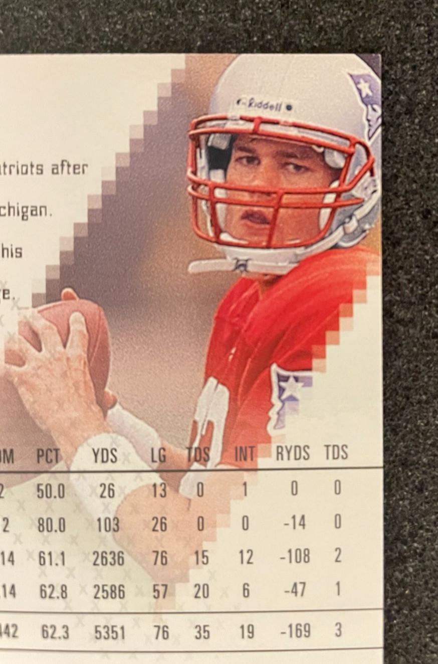 2000 SPx Complete Set Tom Brady Rookie On Card Autos 2 Ultra Rare Spectrums /25 view 8