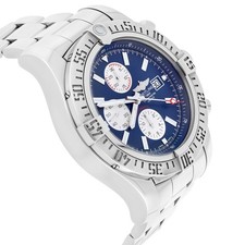 Breitling Super Avenger II A13371111C1A1 Blue Dial Stainless Steel Watch 4
