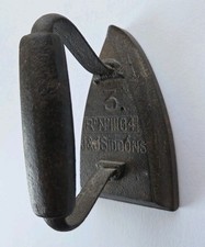 Cast Iron Flat Iron - No3 J&J Siddons West Bromwich. prop door stop , book end