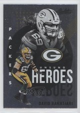 2021 Panini Absolute Unsung Heroes David Bakhtiari #UH1 0h3t