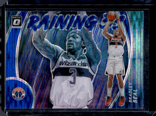 2020-21 Donruss Optic Bradley Beal Blue Pulsar Prizm Raining 3s #17 Wizards