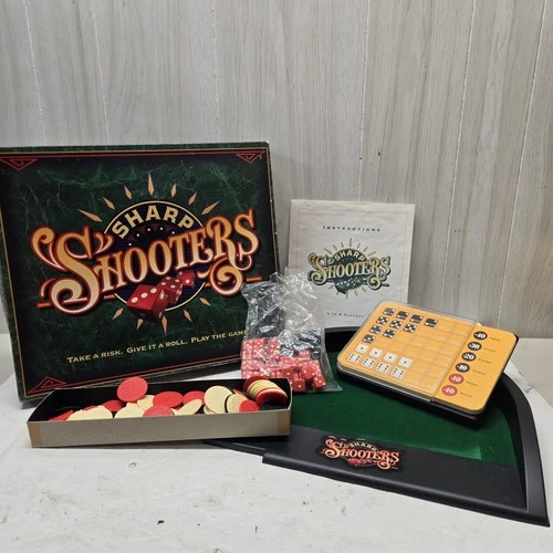 Vintage Sharp Shooters Dice Board Game 1994 Complete Milton Bradley Complete