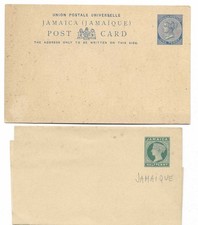 JAMAICA/JAMAIQUE COLONIE BRITANNIQUE LOT DE 3 ENTIERS POSTAUX NEUFS