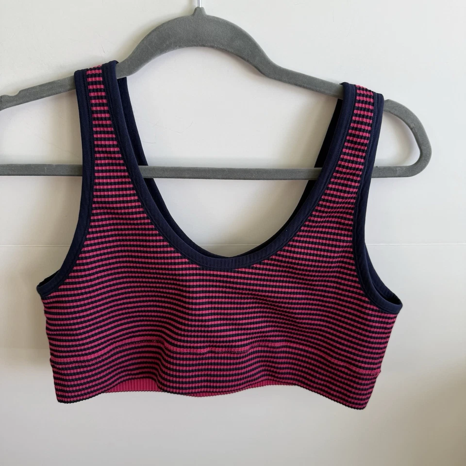 Torrid Curve Bralette Bra Ribbed Lined Wireless Women's Size 1X Plus Striped - Image 2 of 4