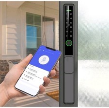 Sliding Glass Door Smart Lock 2085 Fingerprint Keypad Tuya App 22~110mm Door 6