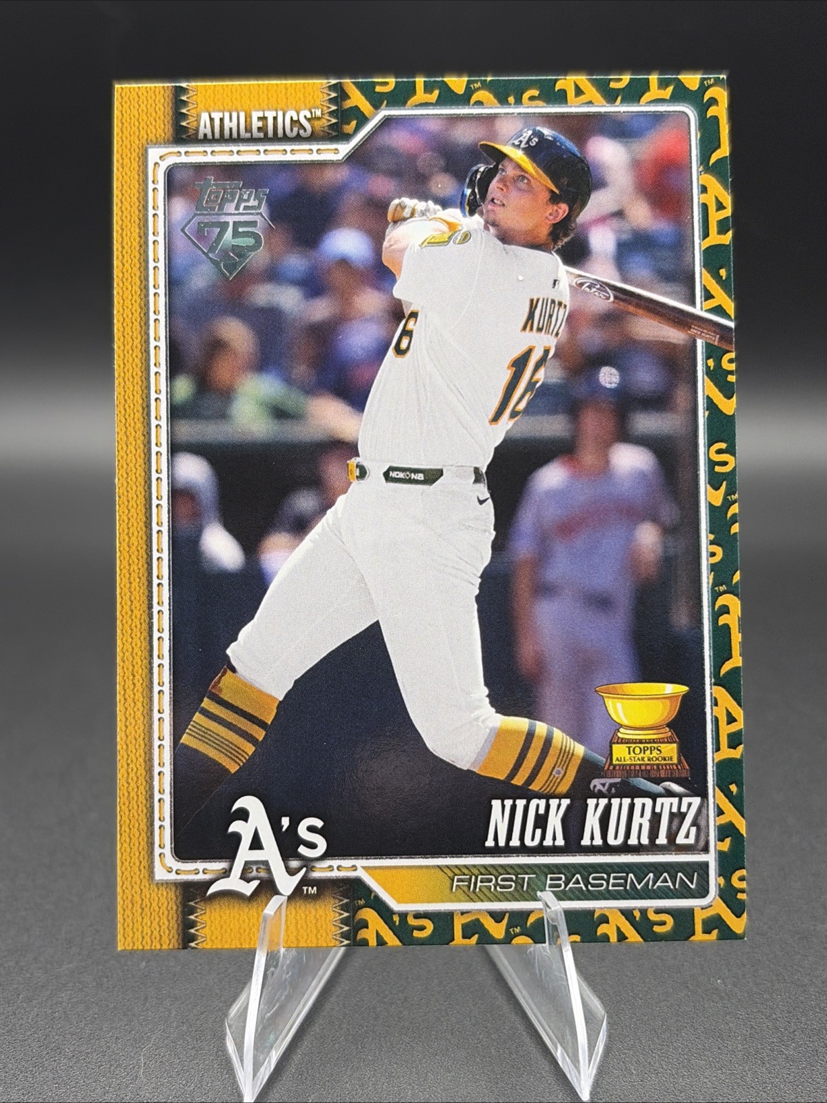 2026 Topps Series 1 Nick Kurtz #97 Team Logo Color Border Variation SP Athletics
