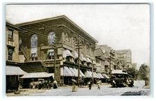 Early Wilmington DE Market Street Lithograph Postcard by George A. Wolf