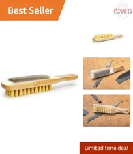 Crescent File Card Brush Wood 10 Inch Hand File Cleaner Rasp Fine Teeth