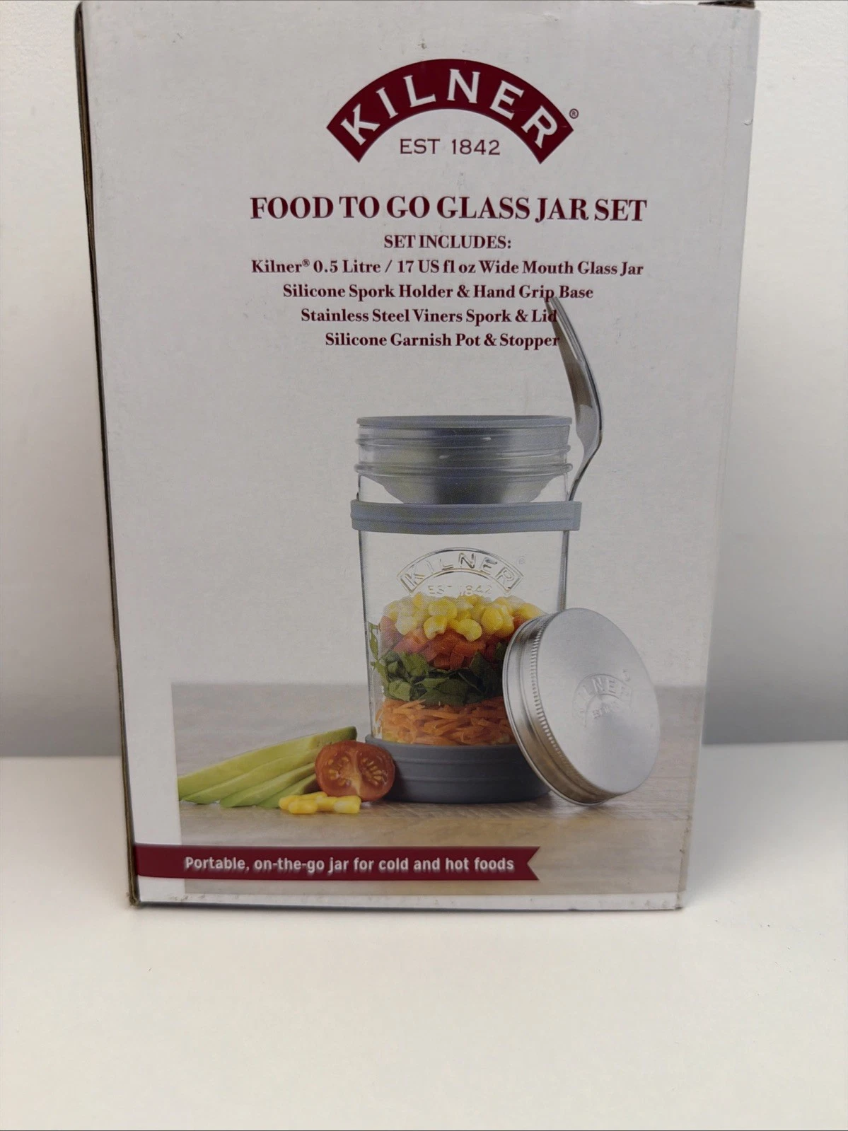Kilner Food to Go Glass Jar Set 0.5L Boxed Unused Quality L@@k!!