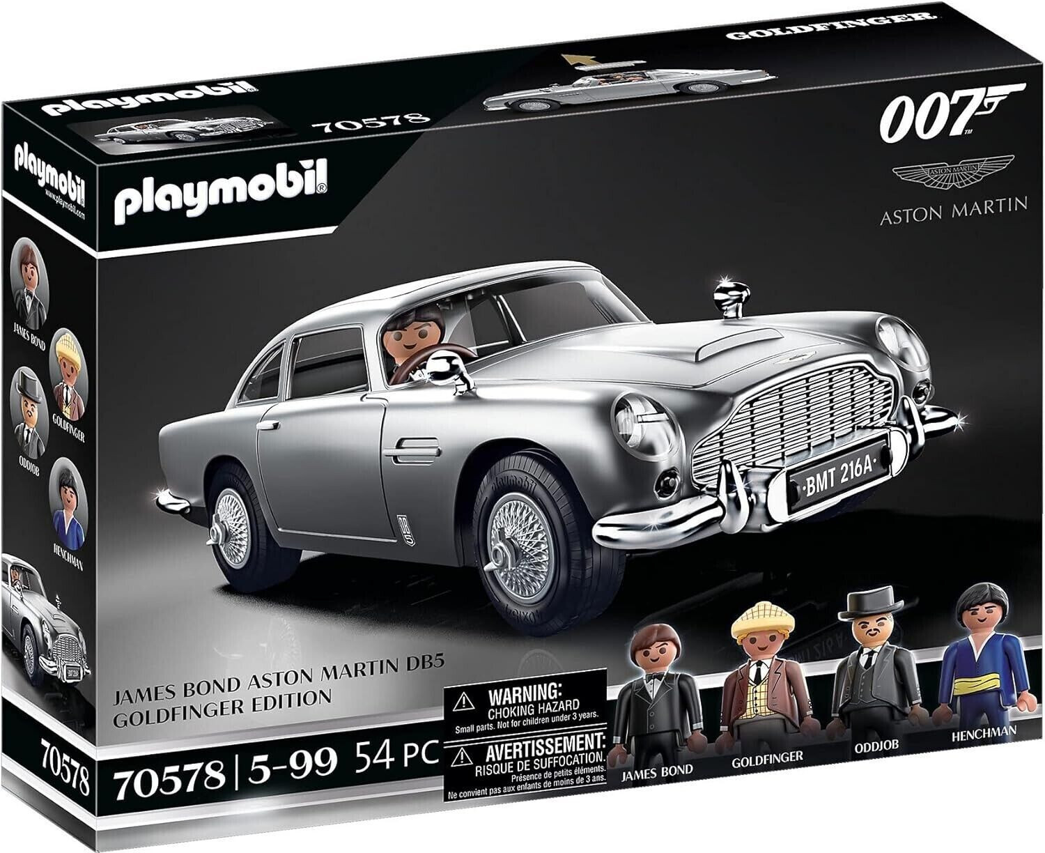 Playmobil 70578 James Bond Aston Martin DB5 en édition collector haut de gamme pour adulte