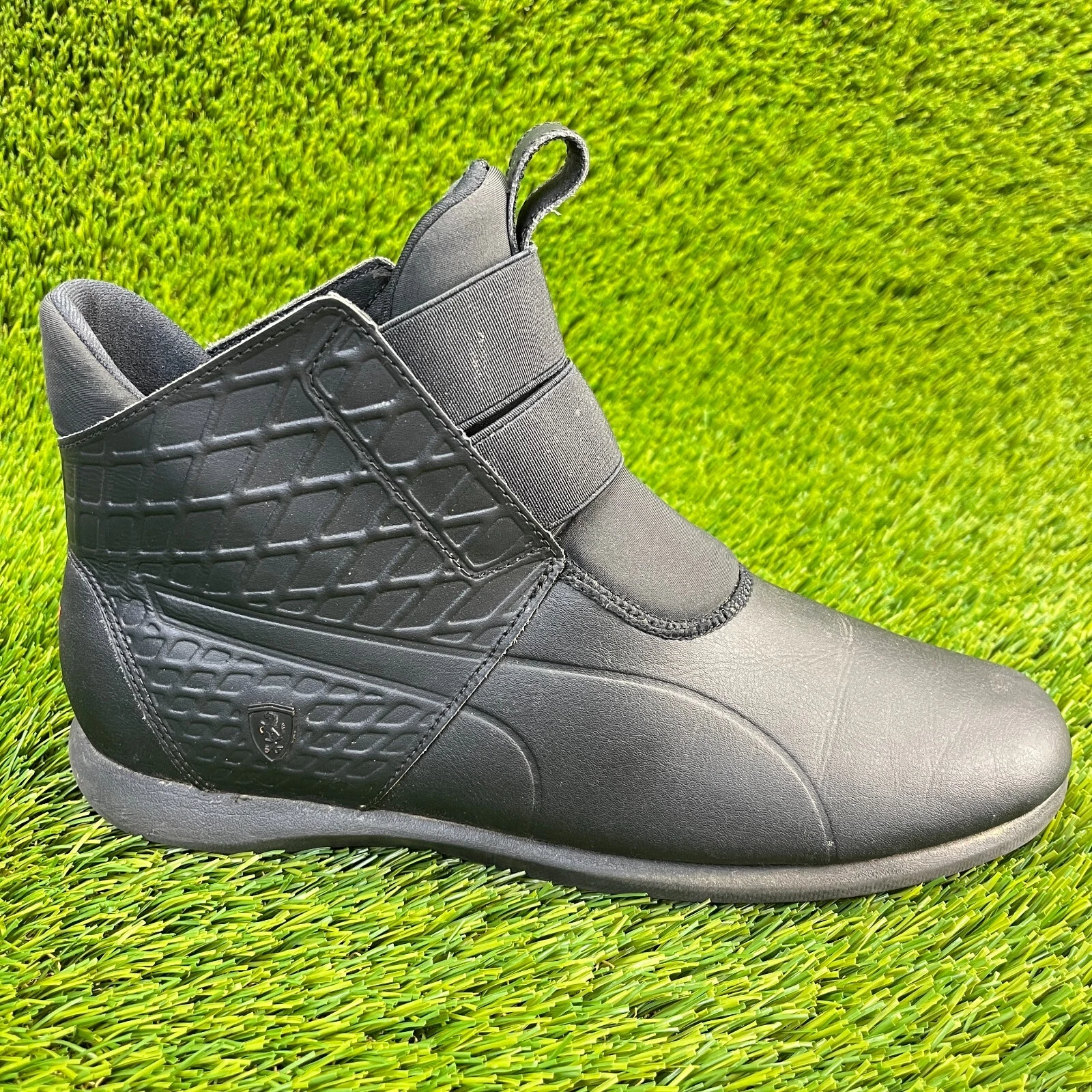 Scarpe stivaletti Puma SF donna taglia 10 5 nero rosso casual classici in pelle