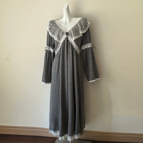 Damen V-Ausschnitt Nachthemd Nachtwäsche Spitze Nachtwäsche Kleid Loungewear Prinzessin Freizeit - Bild 2 von 15