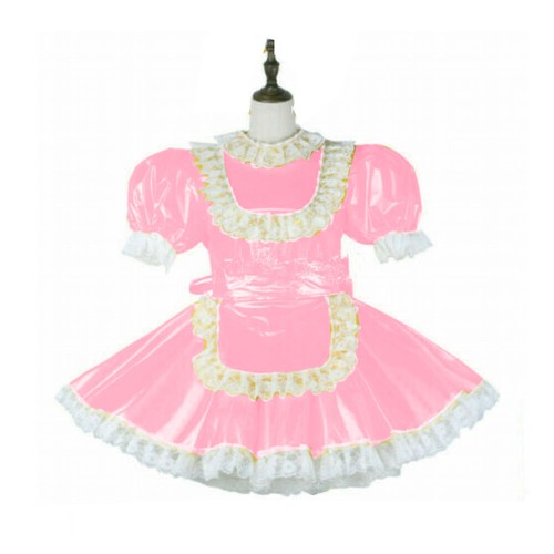 Sissy Dienstmädchen PVC Kleid abschließbar Cosplay Kostüm maßgeschneidert sexy süß Dienstmädchen - Bild 1 von 2