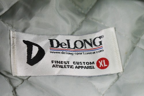 DeLong North Georgia Saints Baseball Jacket Men's Sz XL Black Blue Colorblock - Picture 7 of 11