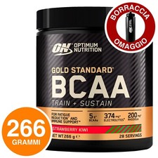 ON Optimum Nutrition BCAA Aminoacidi Ramificati Fragola e Kiwi 266g + Borraccia