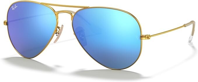 Ray-Ban RB3025 AVIATOR FLASH Lenses Blue Unisex Sunglasses 