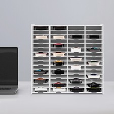 60 Slots Ink Pad Storage Holder Stamp Pad Organizer Ink Pad Storage Rack White