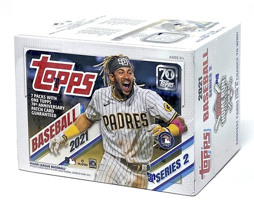 2021 Topps Baseball Series 2 Factory Sealed Blaster Box with EXCLUSIVE Patch New - Picture 3 of 7