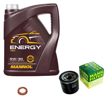 MANN-FILTER Ölfilter 5 L MANNOL Energy 5W-30 für Nissan Renault Micra IV K13