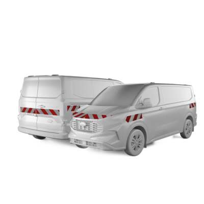 reflecto Kfz-Warnmarkierung passgenau für Ford Transit Custom Baujahr ab 07-2023