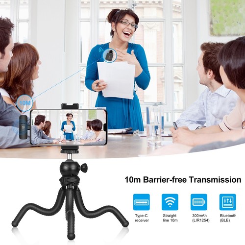 Wireless Lavalier Microphone for iPhone / Type-C Phone w/Type-C / 8-Pin Receiver - Picture 20 of 24