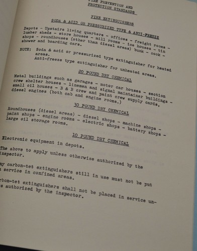 1970's SOO LINE RAILROAD Fire Prevention and Protection Standards A2 - Picture 2 of 2