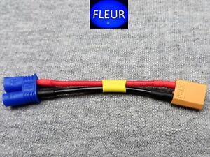 EC2 Male to XT30 Style Female RC Adapter 18 AWG "FLEUR"