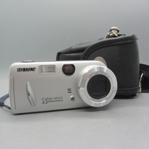 Sony Digital Camera Cybershot DSC-P52 3.2MP Silver Tested