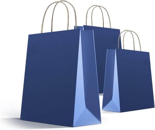 30 pcs BULK Kraft Paper Bags Brown Gift Shopping Carry Craft Retail Bag Reusable - Picture 41 of 109