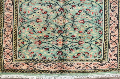 Alfombra Turca Tamaño 5x8 Tejido a Mano Oushak 165x250cm Natural Suave Lana Alfombra Verde - Imagen 5 de 12