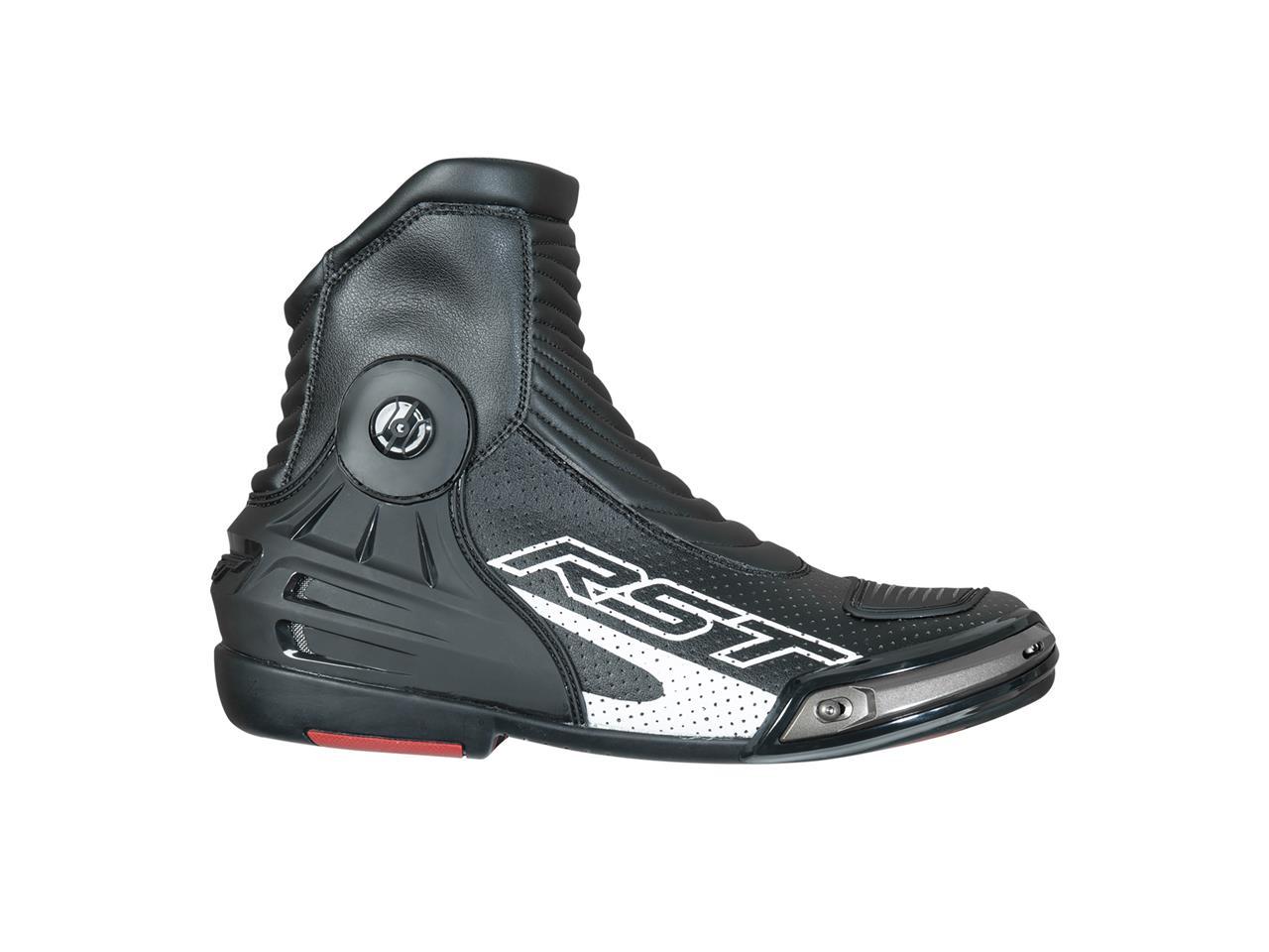 Bottes RST Tractech Evo III Short WP avec membrane imperméable en cuir noir