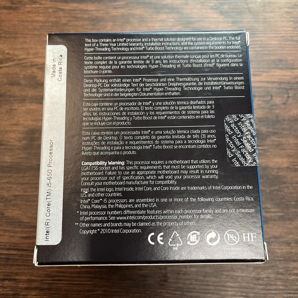 Intel Core i5-650 3.2GHz LGA1156 CPU With Cooler NOS - Image 2 of 4