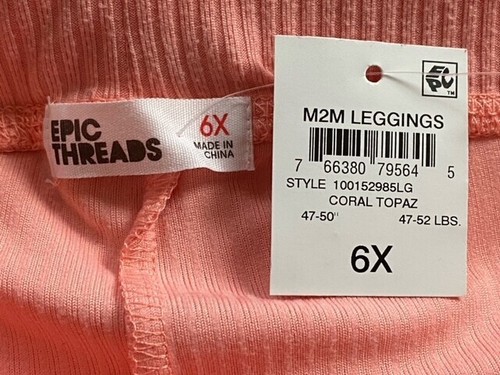 Epic Threads Ribbed Flare Leggings Little Girls Elastic Waist Pull On NWT - Picture 9 of 21