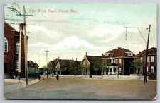 The West End North Bay Homes Ontario Can C1906 Postcard P5