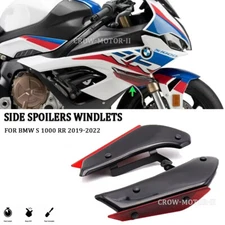 Side Spoilers Downforce Fairings Windlet Deflector For BMW S 1000 RR 2019-2022