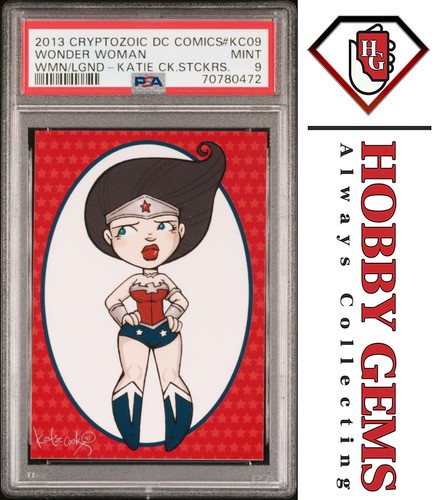 WONDER WOMAN PSA 9 2013 DC Comics The Women of Legend Katie Cook Autocollant #KC-09 - Photo 1/2