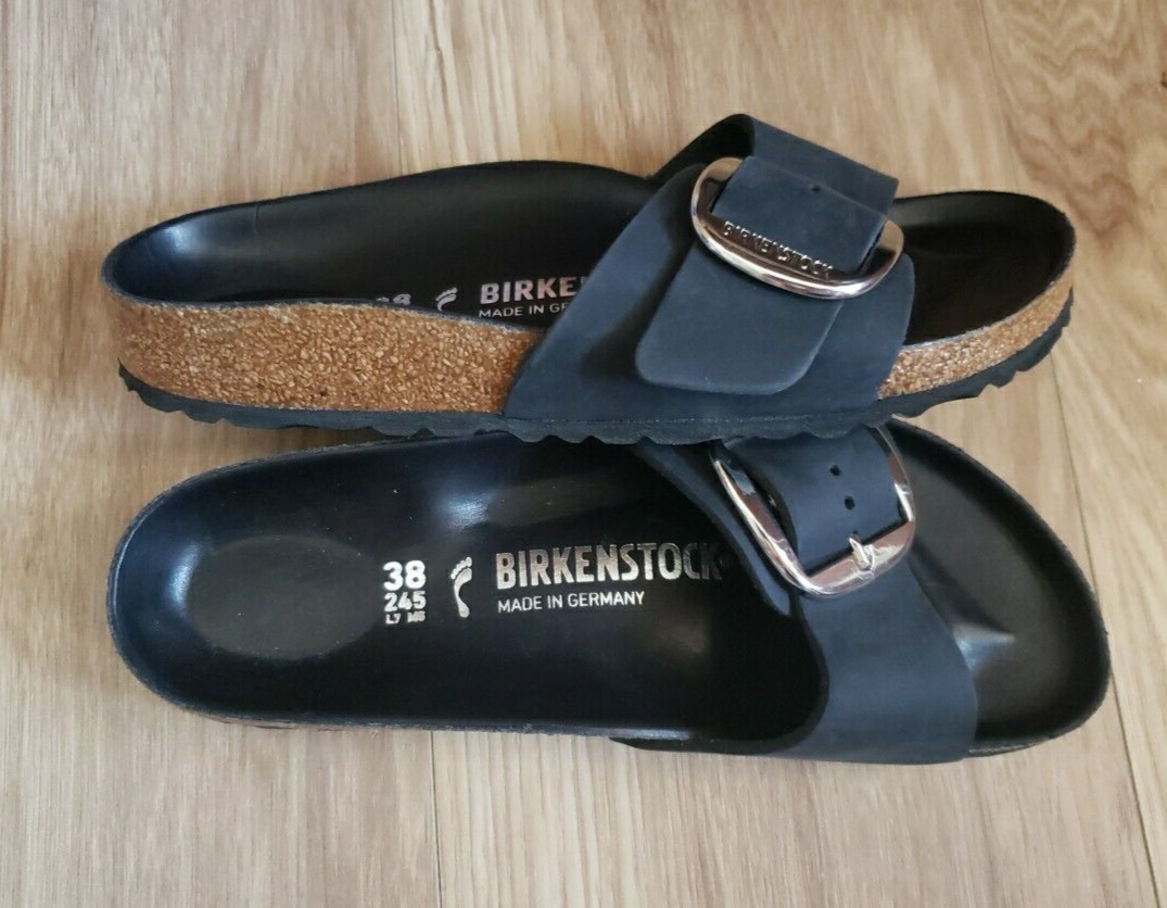 Birkenstock Madrid Big Buckle Leather Sandals US 7 EUR 38