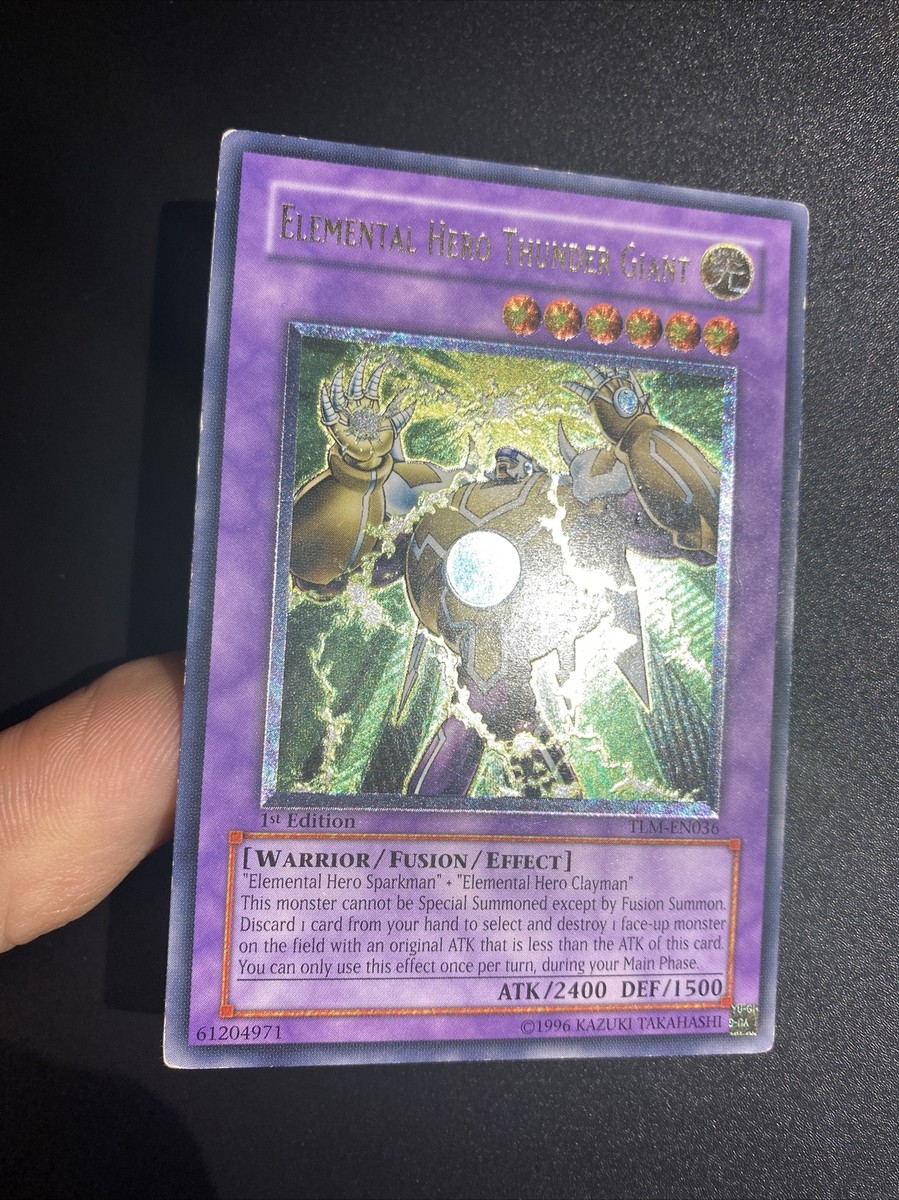 Yu Gi Oh American Eng Ultimate Elemental Hero Thunder Giant TLM