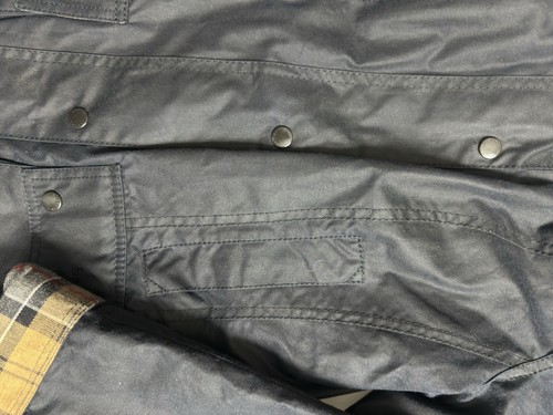 Barbour Beadnell Wax Jacket Ladies UK 8 Navy - Picture 7 of 15