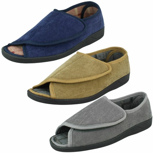 (Grey, UK 11) Mens Four Seasons Cross Over Slipper George