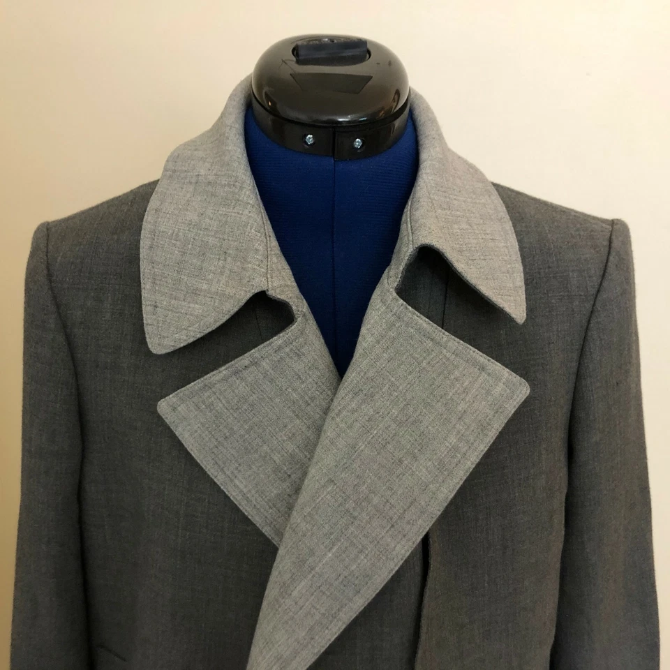 Tommy Hilfiger Womens Open Front Jacket Light & Dark Gray Size 10 NWT $129 - Image 4 of 4