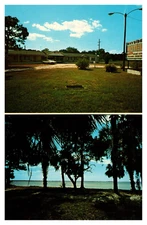 Charlotte Harbor FL Florida Bayside Motel Cottages Multi-View Chrome Postcard