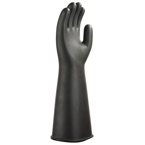 Gant en caoutchouc latex lourd Portwest A802 A803 gantant noir ciment chimique - Photo 5 sur 7