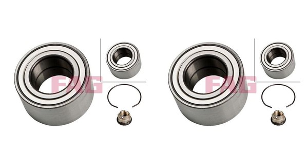 Fag 2X Radnabe Radlagersatz Vorne FüR Renault Clio Ii Twingo I Dacia Nova Bb-image